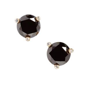 Kate Spade Rise & Shine Studs gold / black 0.38”